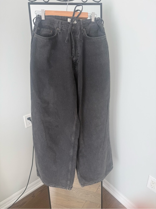 COS Denim - COS Relaxed Wide-Leg Drawstring Jeans — Black